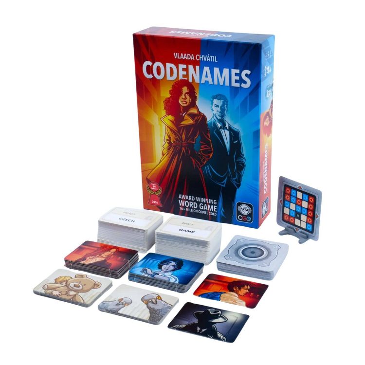 Czech Games Edition Codenames Game: Social Skills, 4+ Players Party Board, Card Holder, 15-Minute Play, 4 of 6