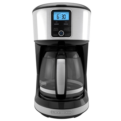 Black And Decker Stainless Steel Coffee Maker black decker 12 cup automatic programmable coffee maker black stainless steel cm4100s target