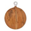 Jeanne Fitz Wood + White Collection Acacia Wood Round Charcuterie Board - Large - 3 of 4