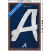 Trends International MLB Atlanta Braves - Logo 25 Framed Wall Poster Prints - 3 of 4