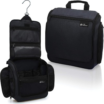 Hanging Travel Toiletry Bag for Men and Women – Large Cosmetics, Makeup and Toiletries Organizer Kit with 10 Compartments, YKK Zippers