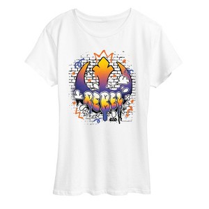 Women's - Star Wars - Rebel Graffiti Short Sleeve Graphic T-Shirt - 1 of 4