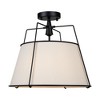 Artcraft Lighting Pullman 3 - Light Semi-Flush Mount in  Black - 2 of 4