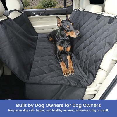 Black Quilted Waterproof Dog Car Seat Hammock
