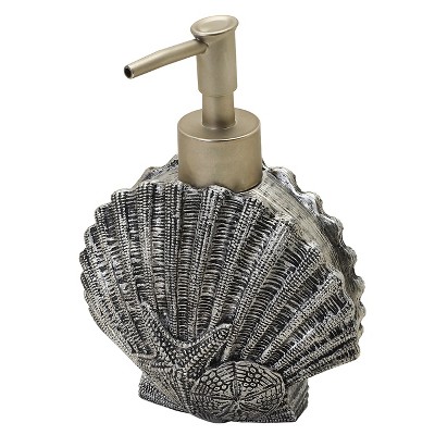  Beach Cottage Resin Slate Novelty Lotion Dispenser Natural/Slate - India Ink 