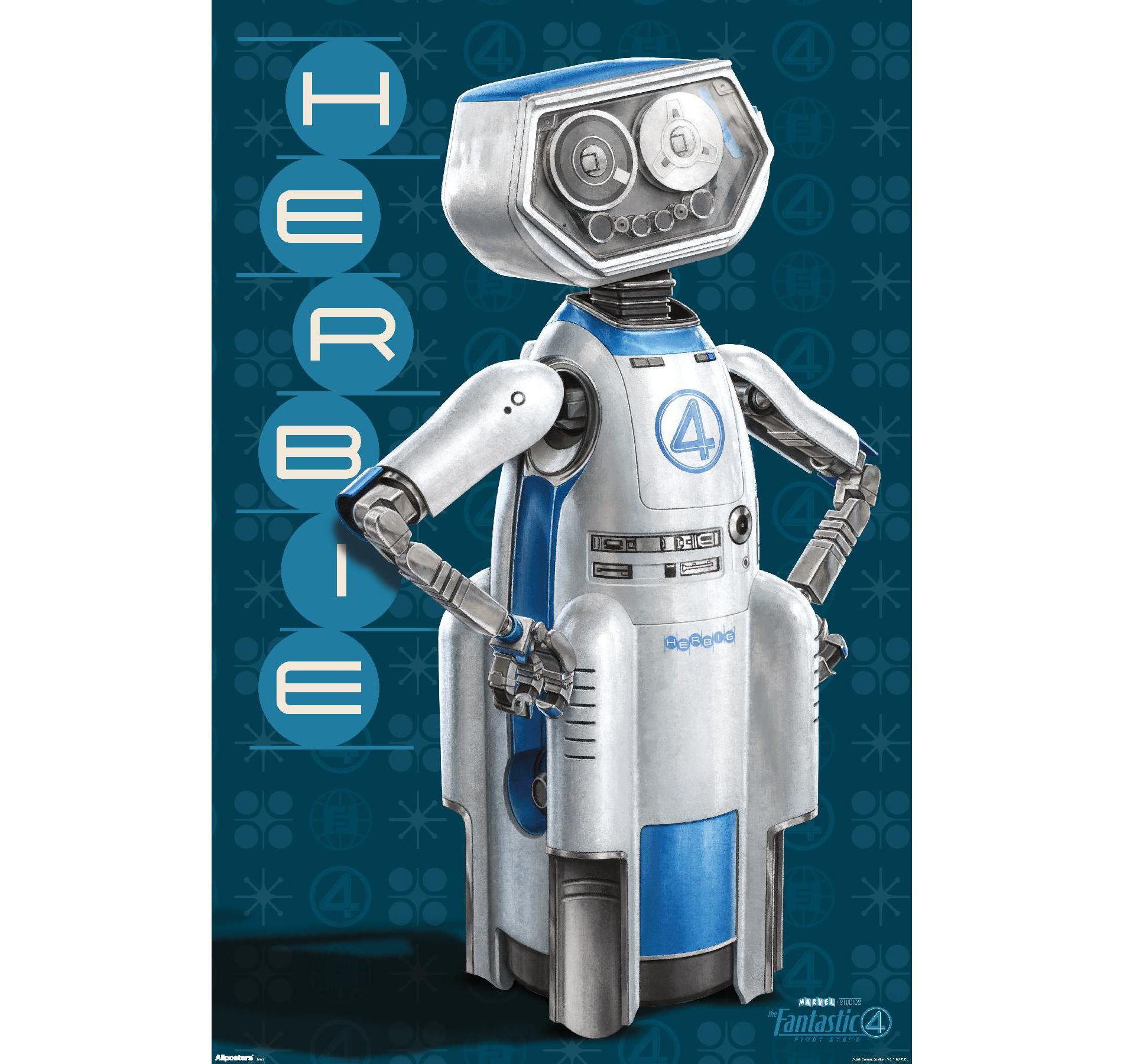 Trends International Marvel Fantastic Four: First Steps (2025) - H.E.R.B.I.E. Unframed Wall Poster Prints