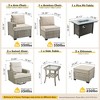 XIZZI Versatile Outdoor Rattan Sectional Sofa Set Collection, 8/9/10-Piece Set w/ Comfy Swivel Chairs, Perfect for Patio Relaxation and Entertaining - 2 of 4
