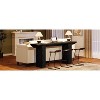 Dexmalle Black Narrow Industrial Farmhouse Extra Long Console Table - 3 of 4