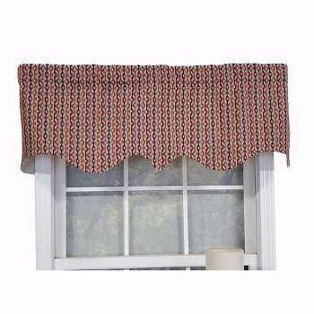 RLF Home Modern Design Classic Anorak Regal Style Window Valance  50" x 17" Multicolor