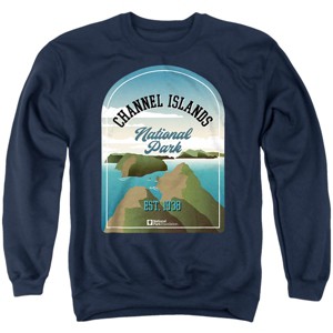 Men's Channel Islands National Park Illustrated Landscape Crewneck Sweatshirt - 1 of 4