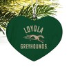 Loyola University Maryland Greyhounds Logo Heart Love Wood Christmas Tree Holiday Ornament - 2 of 3