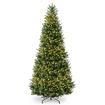 National Tree Company 10ft Natural Fraser Slim Fir Tree with Clear Lights