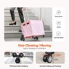 VEVOR Foldable Utility Cart, 65L Collapsible Portable Crate Rolling Cart with Stair Climbing Wheels & 360° Swivel Wheels, Hand Cart - 3 of 4