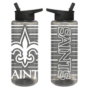 NFL New Orleans Saints Acrylic Water Bottle with UV Graphics - 34oz - 1 of 4