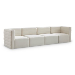 Meridian Furniture,Quincy Velvet Modular Sofa - 1 of 4
