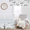 Sweet Jojo Designs Boy Window Valance Treatment 54in. Vintage Airplane Green Blue and Yellow - 3 of 4