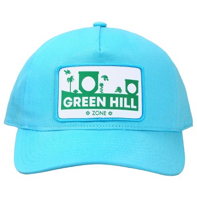 Sonic The Hedgehog Green Hill Zone Sky Blue Snapback Hat