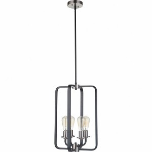 Craftmade Lighting Randolph 4 - Light Chandelier in  Flat Black/Brushed Polished Nickel - 1 of 1