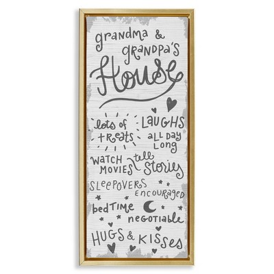 Stupell Industries Grandparents House Fun Family, 15" x 31"