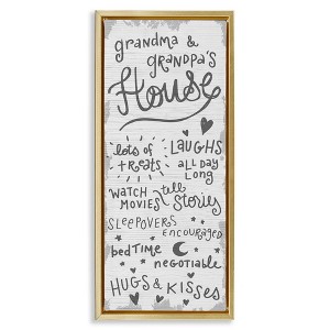Stupell Industries Grandparents House Fun Family, 15" x 31" - 1 of 4
