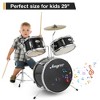 Drum Set, 1 Wood/Metal AD-150 Three Drums Set,Includes Bass Drum, 2 Toms, Cymbal, Drum Sticks, Bass Pedal and Stool,Percussion Musical Instrument Gift - 2 of 4