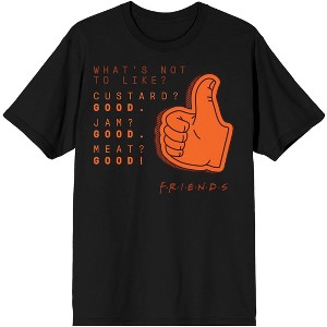 What's Not to Like? Friends Quote Men's Black Graphic Tee - 1 of 1