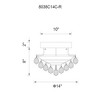 CWI Lighting Queen 4 Light Flush Mount With Chrome Finish - 3 of 3