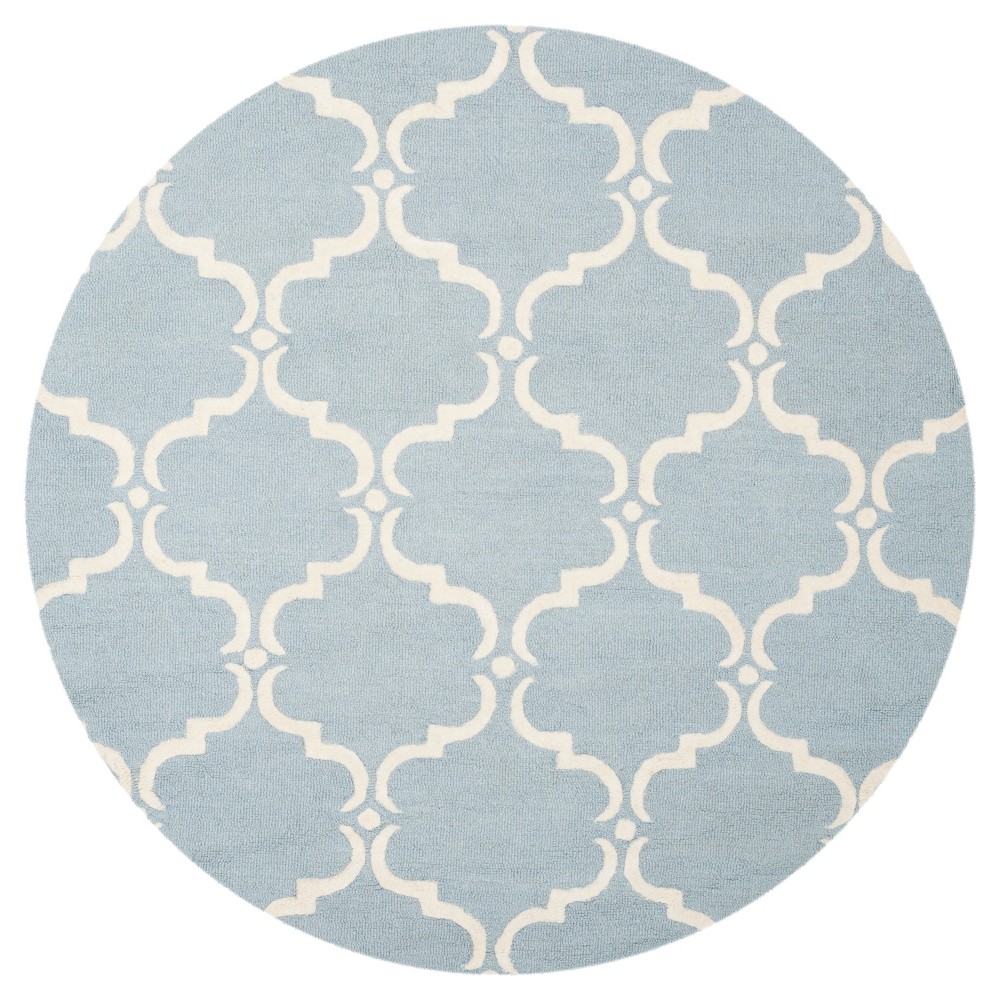 Lina Area Rug - Blue / Ivory ( 8' Round ) - Safavieh