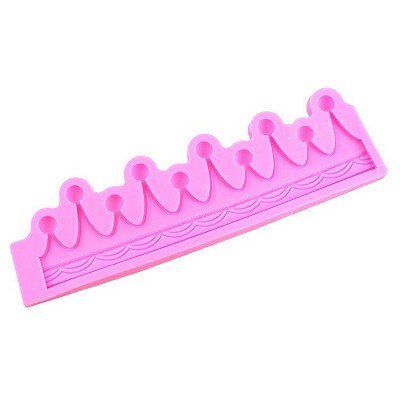O'Creme King Crown Silicone Fondant Mold - 8.85" x 0.3" - Pink