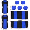 Unique Bargains Universal Flat Cloth Fabric Car Seat Cover Kit 9 Pcs - 4 of 4