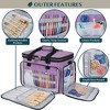PAVILIA Knitting Bag Yarn Storage Tote, Large Crochet Organizer Holder for Crocheting Knitter Project Accessories Supplies Set Gifts - 3 of 4