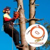 VEVOR 12.7mm Steel Core Flipline, 16ft(4.8m)Arborist Flipline for Tree Climbing with Alloy Steel Snap Hook, Orange - 2 of 4