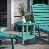 Emma and Oliver Two Tier Polyresin Adirondack Side Table - All-Weather for Indoor/Outdoor Use - 2 of 4