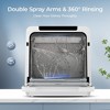 Simzlife Compact Countertop Dishwasher, 8 Washing Programs, 30 dishes at once, Self-Clean, Child Lock, Strong Drying, Portable&Energy Efficient, White - 4 of 4