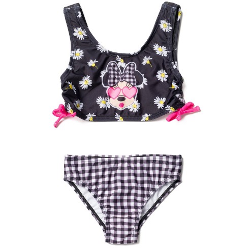 Disney Minnie Mouse Toddler Boys Bikini Top and Bottom Black / Multicolor 2T