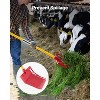 VEVOR Manure Fork, 18 Angled Tines, Horse Manure Rake with Long Fiberglass Handle, 61 in Durable Plastic Pitchfork Muck Rake Tool, Red - 3 of 4