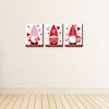 Big Dot of Happiness Valentine Gnomes -Valentine's Day Wall Art and Kids Room Decor - 7.5 x 10 inches - Set of 3 Prints - 3 of 4