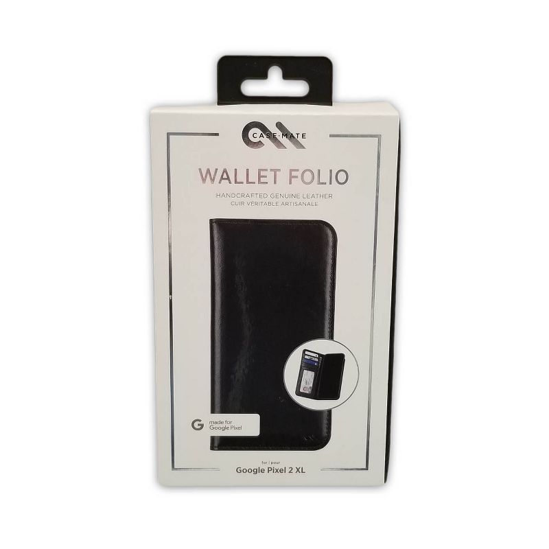 Case-Mate Leather Wallet Folio Case for Google Pixel 2 XL - Black, 2 of 3