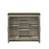 GlasFlength Utility Storage Cabinets Modern Console Table with Cabinet Storage Simple Design for Living Room Entryway, Gray, 15.5"*47"*29.5" - 3 of 4