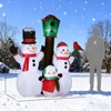 SEVOBAL Inflatable Holiday Decorations 7ft Yard Christmas Decorations Family Christmas Inflatables Outdoor Decorations , White, 84"*36"*84" - 3 of 4
