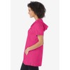 Woman Within Plus Size Short-Sleeve Hoodie - 4 of 4
