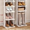 Tree City - Slim 7-Tier 45'' Vertical Wooden Shoe Rack for Entryway, Closet & Small Spaces ¨C Holds 7¨C10 Pairs - 3 of 4