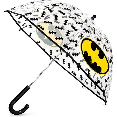 DC Comics Batman The Dark Knight Bubble Poe Umbrella – Unisex Kids, Black, 100% Polyolefin, New With Tags