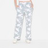 Women's Camo Ghost Straight Leg Graphic Lounge Pants - Gray - 2 of 3
