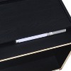 Sapphtopaz Modern Nightstand with 2 Drawers Rectangle Bedside Table with LED and USB Ports Wood Night Stand for Bedroom, Living Room - 4 of 4