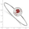 Black Bow Jewelry Sterling Silver Alpha Sigma Alpha Greek Life Bangle Bracelet 7 Inch - 2 of 3