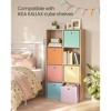 Storage Cubes, Set of 6 Foldable Storage Boxes, 13 x 13 x 13 Inches, Closet Organizers for Shelf, Colorful Fabric Bins, for Bedroom, Living Room - 3 of 4