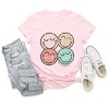 Simply Sage Market S.W.Smiley Smiley Face Grunge Short Sleeve Tee - XS - Pink - 3 of 4