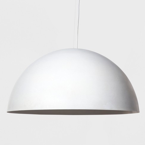 Metal Dome Extra Large Pendant Lamp White Includes Energy Efficient Light Bulb Project 62 Leanne Ford