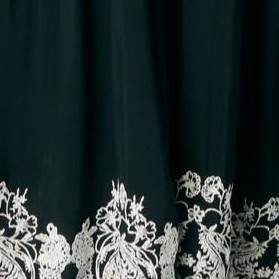 black ivory embroidery